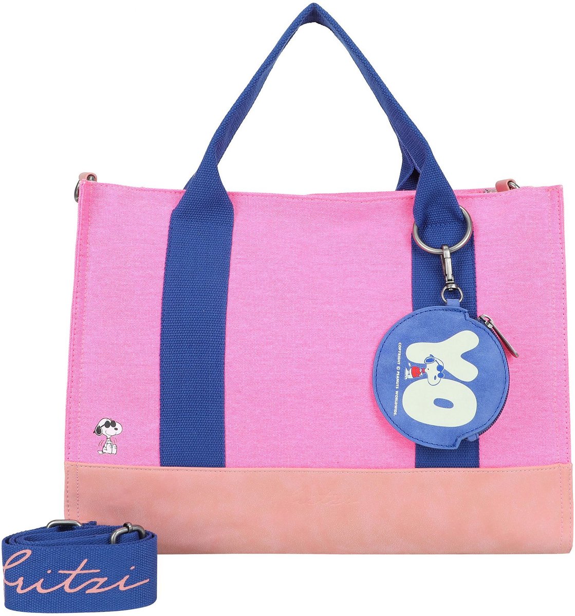 Fritzi aus Preußen handtas schoudertas Peanuts™ x Fritzi Tote Bag Happiness Pink roze