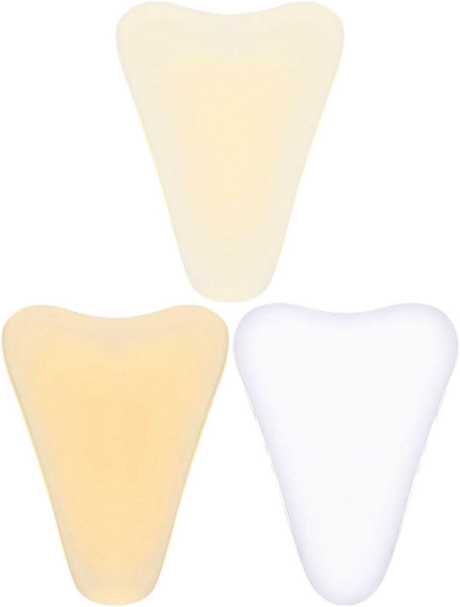 Corrector voor kameeltenen, herbruikbaar, onzichtbaar, naadloos, siliconen, voor leggings, badpakken, waterdichte afdekking, badpak (3 stuks)