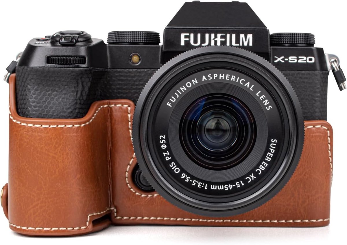 Camera Case Fujifilm XS20 - Retro PU Leer - Met Handgreep - Bescherming tegen Krassen - ShopVlot