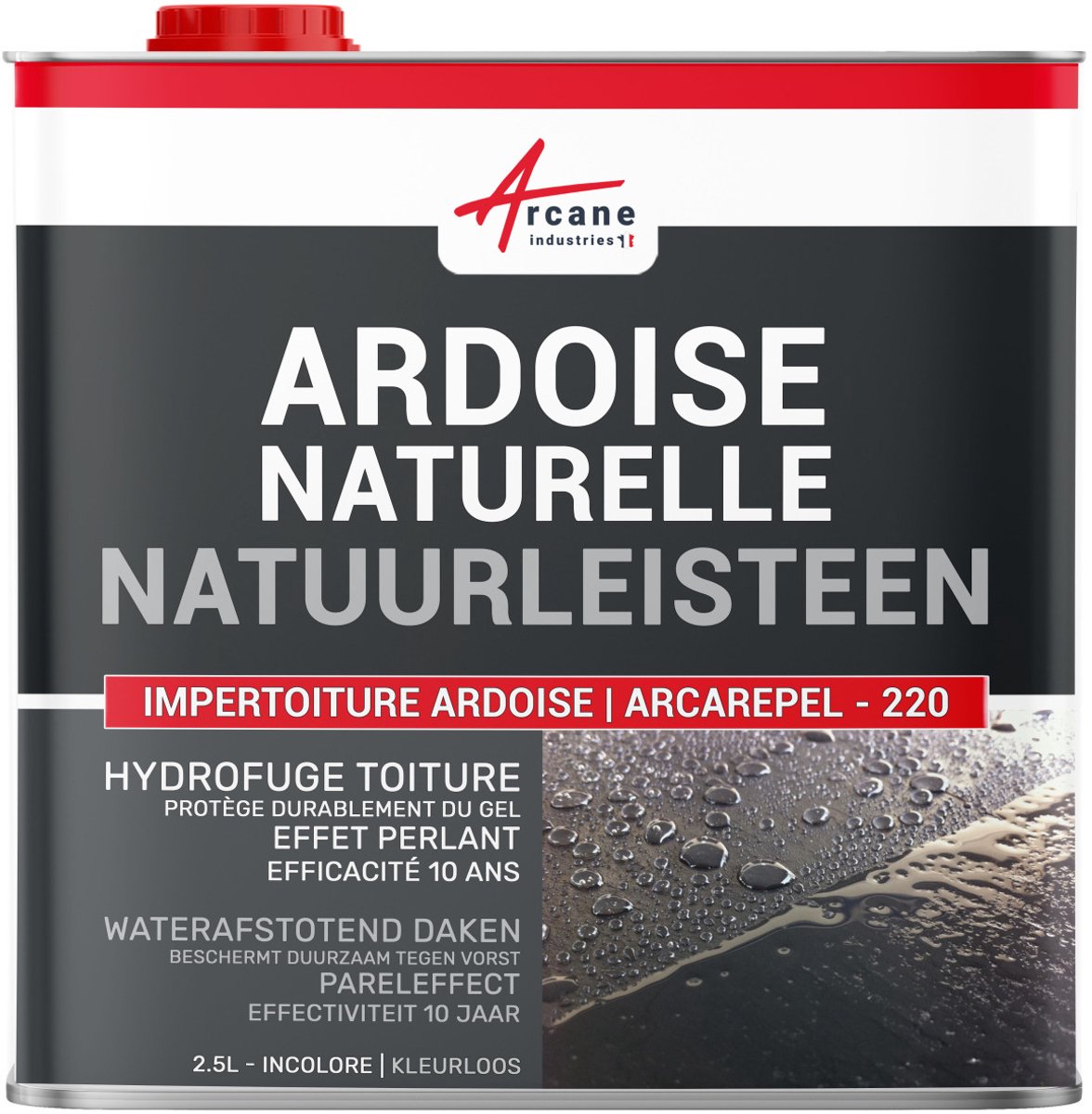 Waterafstotende kleurloze coating voor leistenen daken: IMPERTOITURE LEISTEEN