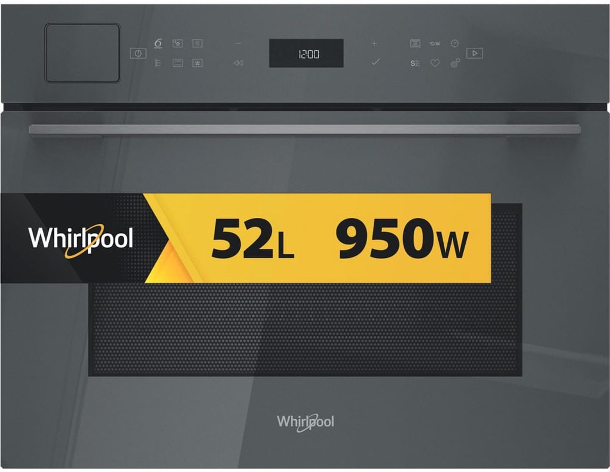 Whirlpool WCT7A9PHTSSG Zwart, Grijs Combinatiemagnetron Ingebouwd 53 l 950 W