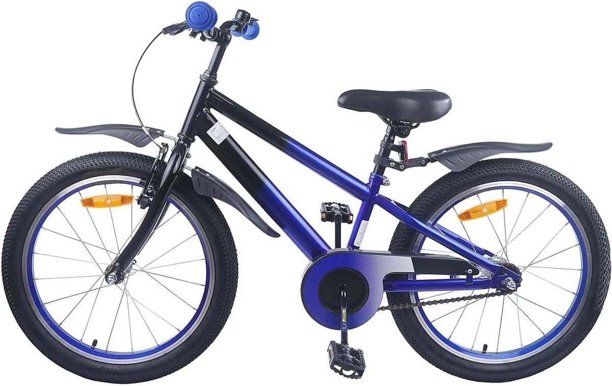 Kinderfiets 18 Inch - Jongensfiets Meisjesfiets - Buiten Spelen - Sterk Stalen Frame - 123 x 51 x 78 cm