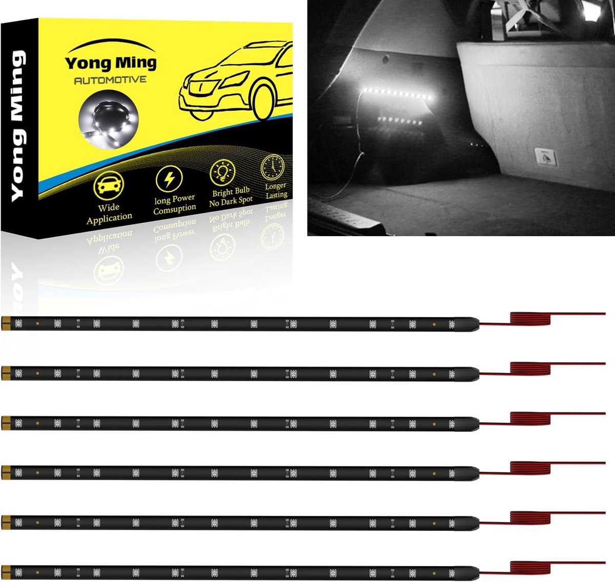 LED Strip 30 cm - Waterproof Flexibel - Wit - Perfect voor Autos en Motoren - SnelShoppen
