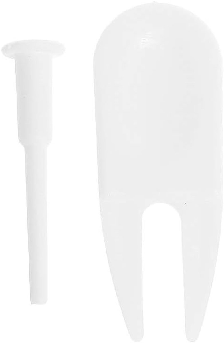 Fitnessbal Accessoires - Luchtstopper Balplug - Bal Onderhoud - Duurzaam Kunststof Materiaal - 5.1 cm - Wit