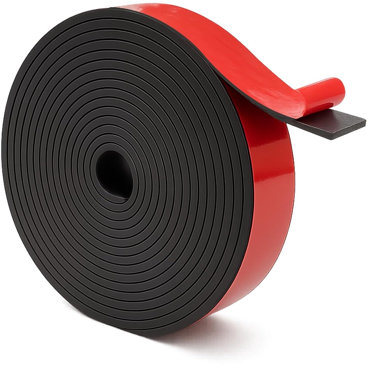 SnelShoppen - Rubber strips 25 mm x 3 mm x 3.2 m, zelfklevend, neopreen rubber profiel, voor afdichtingen, vloerbescherming, trillingsdemping, afdekki