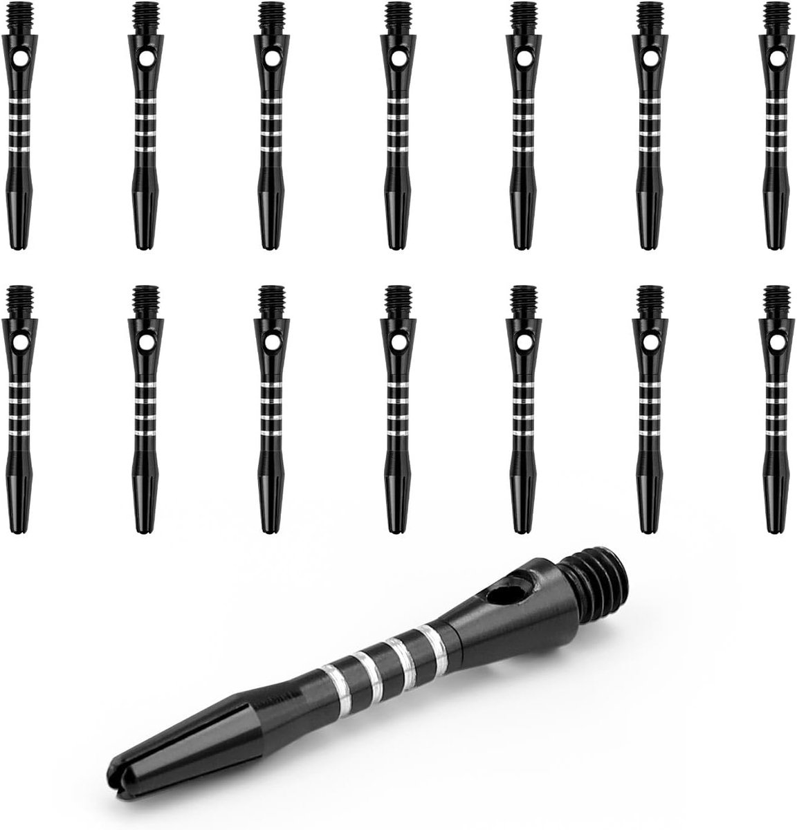 15 pcs Dart Shaft, Aluminium Alloy, Phillips Design, 2BA Universal Thread, for Darts with Steel Tip or Soft Tip - ShopVlot