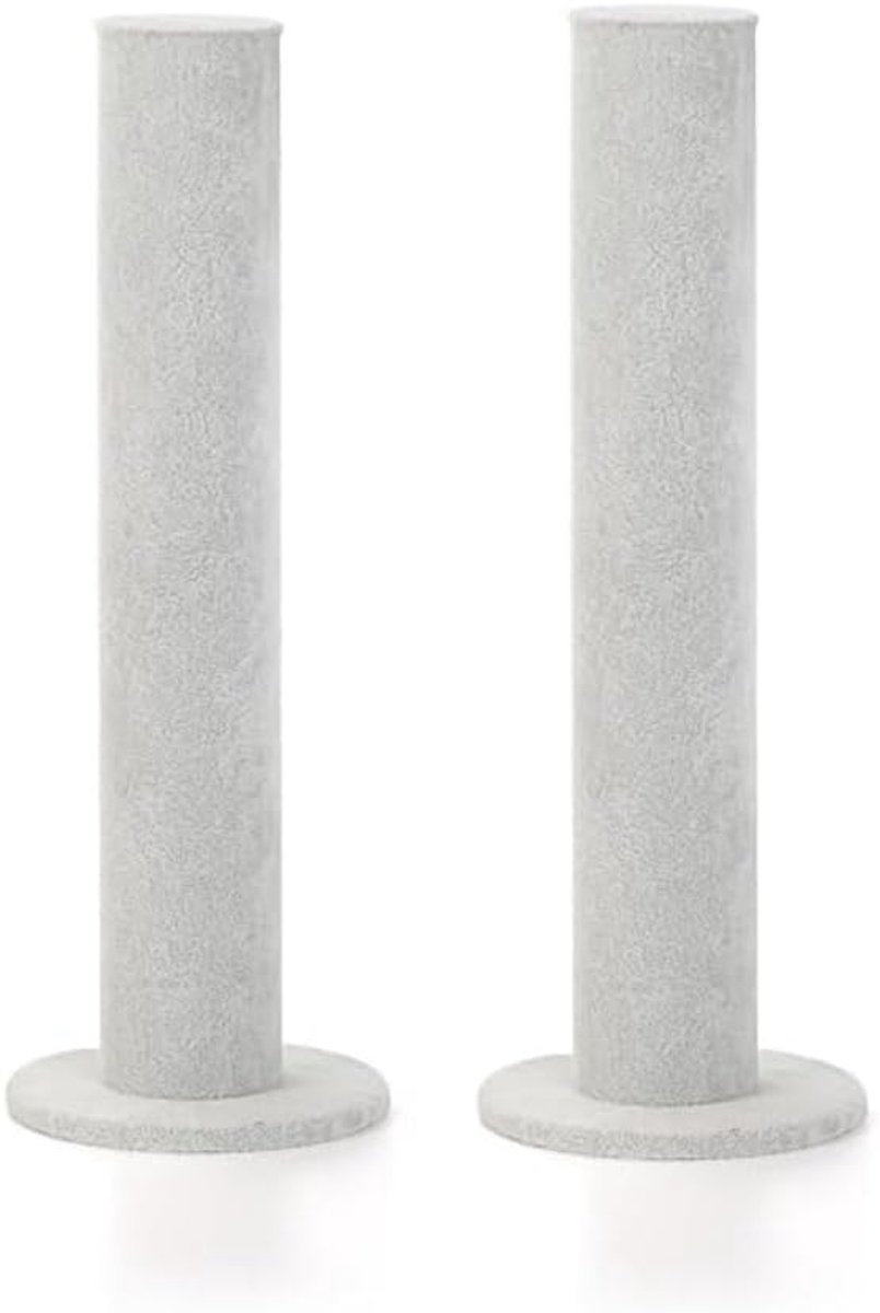 SnelShoppen - Acryl Verticale Armbandhouder, 2 Stuks, Sieradenstandaard voor Armbanden en Hoofdsieraden, Hoogwaardige PVC en Grijs Fluweel