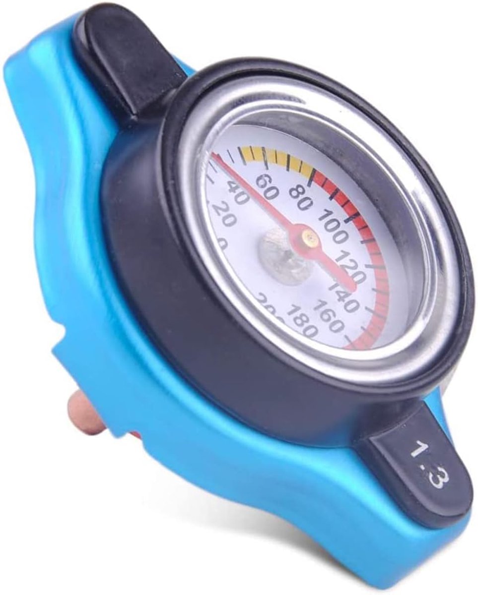 Auto Thermo Thermostatische Radiator Cap Cover 1.3 Bar Kleine Hoofd Watertemperatuurmeter Meter