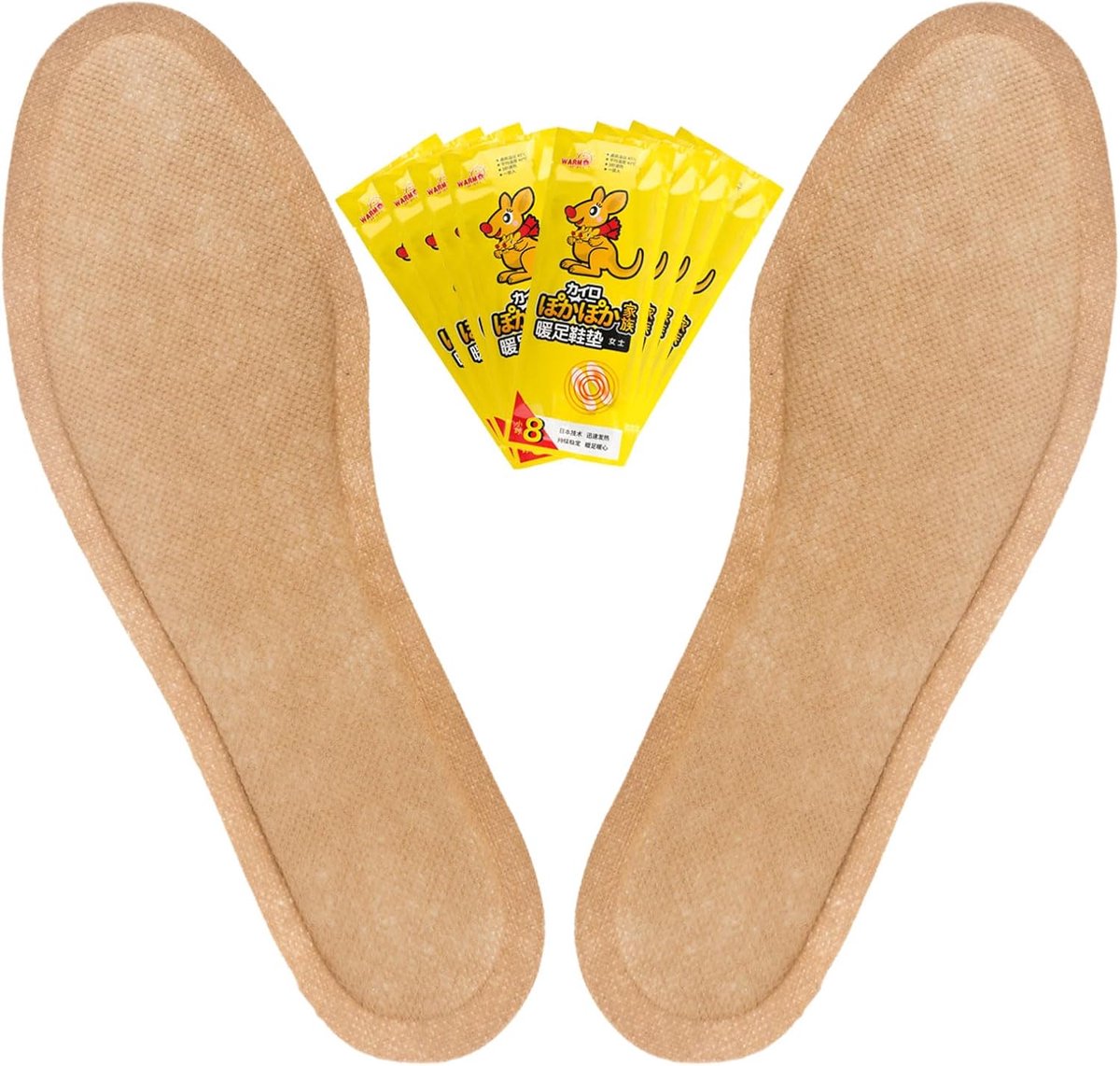 8 paar warmtezolen voor schoenen, zoolwarmers, warmtepads voor 8 uur warmte, zoolwarmers, voetwarmers, warmte-inlegzolen voor schoenen, direct te gebruiken