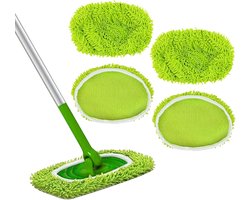 4 herbruikbare doeken, compatibel met Swiffer Sweeper Mop, droog/vochtige vloerdoeken, chenille-doekjes, herbruikbaar, geschikt voor alle dweilen