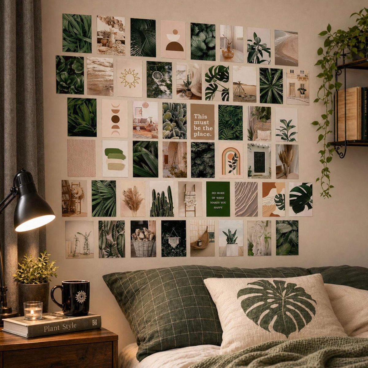 Ansichtkaarten, set van 50 stuks, motivatiekaarten, landschappen, levensmomenten, met spreuken met levenswijsheden, vintage feeling, voor op kantoor, 120 dubbelzijdige kaarten in doos (M9014)