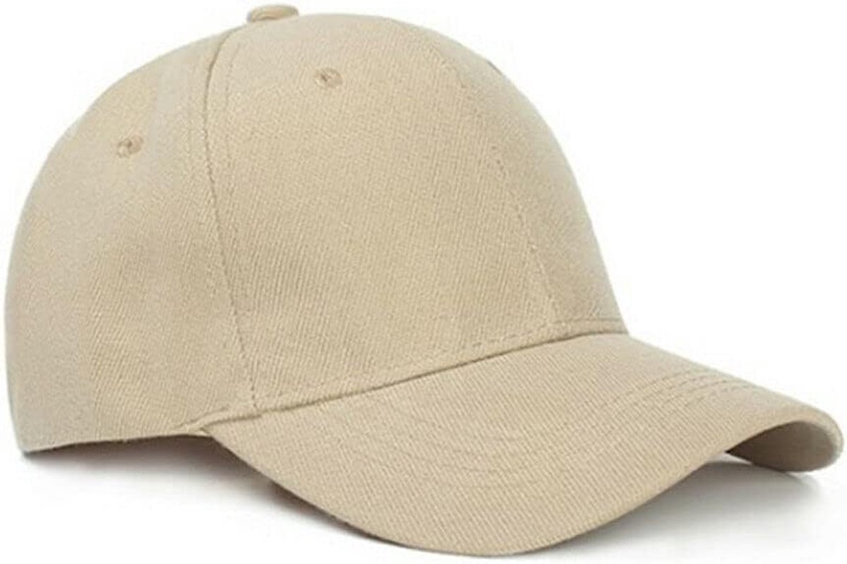 Baseballcap, in grootte verstelbaar voor looptraining en outdooractiviteiten in elk seizoen, kaki, Eén maat