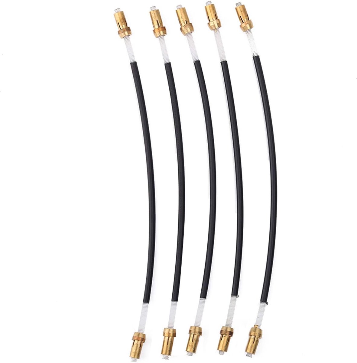 5Pcs Violin Tailgut, 12.5cm/4.9inch Nylon String Drawboard Tail Cable Tailgut Tail Gut Tailcord with Brass Screw - ShopVlot