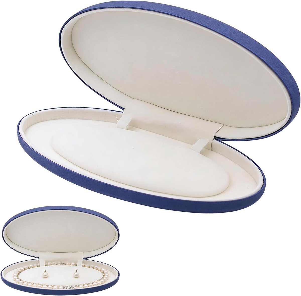Sieradendoosje 22x11x4 cm - fluwelen organizer - voor halskettingen en oorbellen - ideaal voor bruiloften - ShopVlot