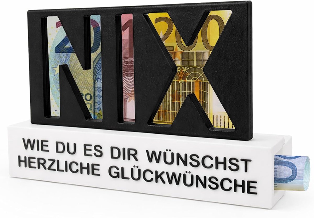 Geldgeschenken 12 stuks - brieven met bankbiljettengaten - origineel cadeau - voor verjaardagen - ShopVlot