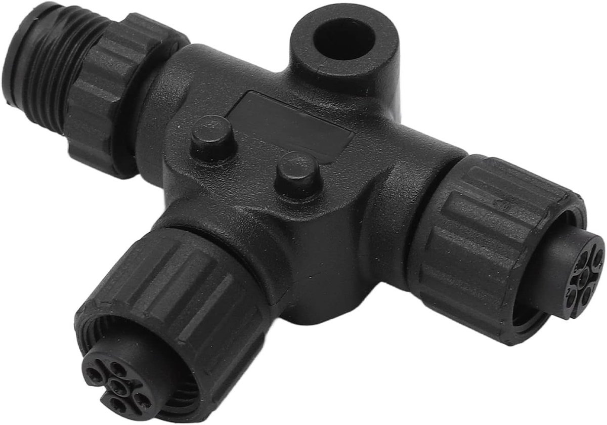 Connector voor NMEA 2000 N2K, 3 Port 5Pin M12 Draad IP67 Waterdicht Networks Lowrance Simrad B&G Navico Plugandplay Boot Accessoires