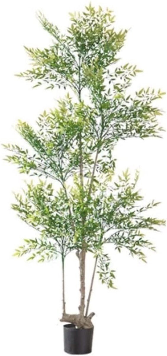 Kunstmatige Palmboom - Nep Groene Plant - Woondecoratie Binnen - Eco-vriendelijk Materiaal - 180 cm - Groen