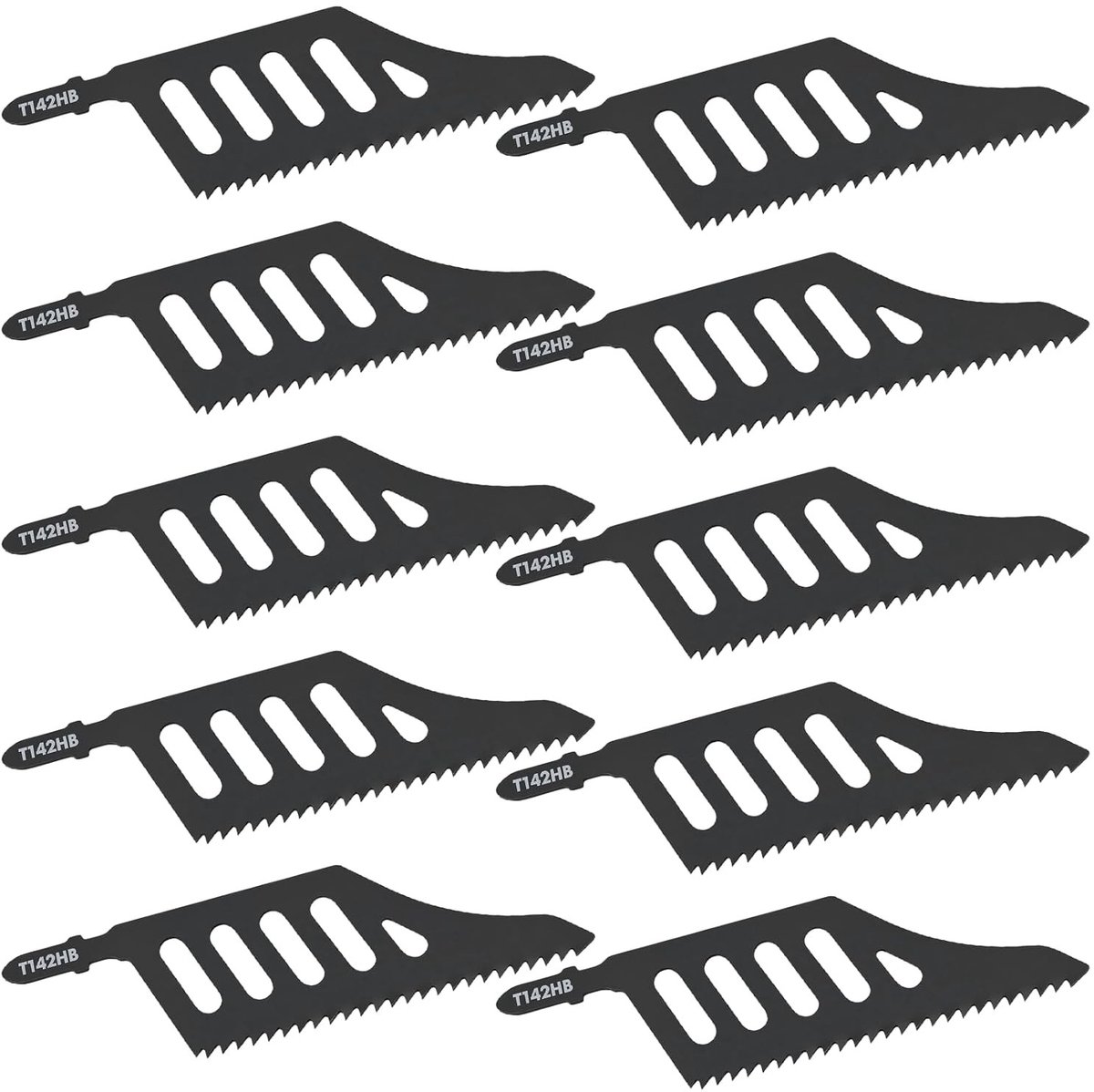 Professionele decoupeerzaagbladen set van 10 stuks - 112 mm T-shank voor nauwkeurige, schone sneden in hout, multiplex en kurk, ideaal voor hobbyisten en vakmensen
