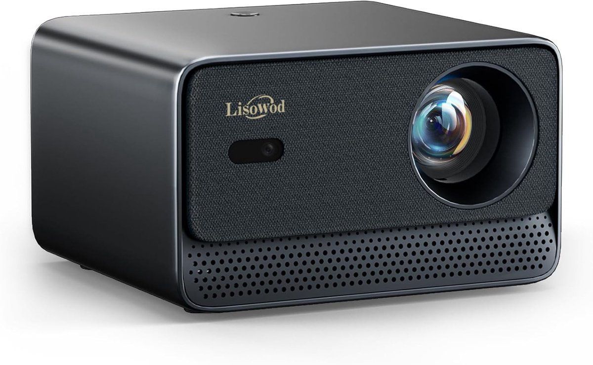 SnelShoppen - 4K Projector Met 800+ Apps voor Netflix, Browser & Live TV | AI Auto Setup & CEC Besturing | Full HD 1080P 1300 ANSI Lisowod Slimme Proj