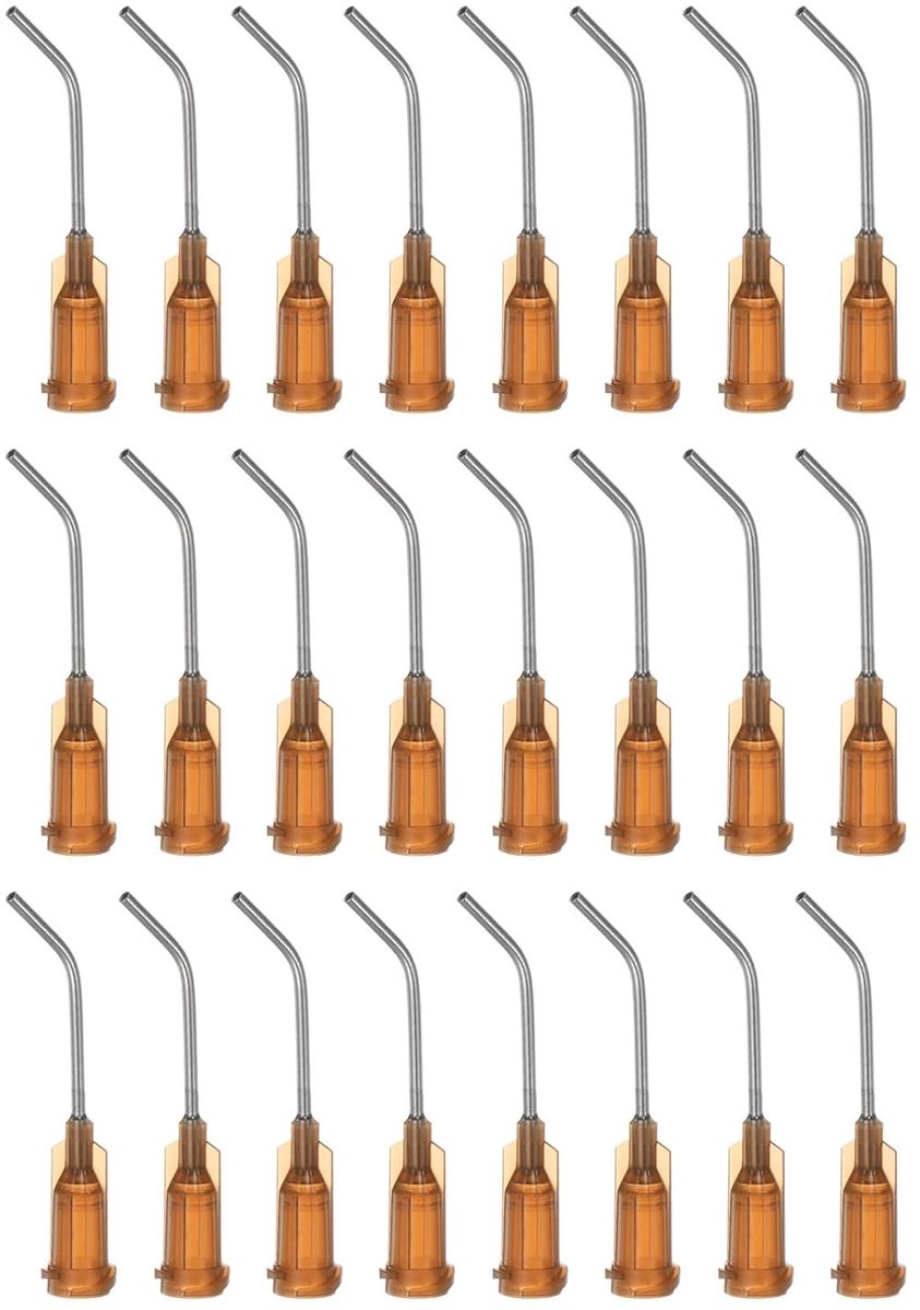 24 stuks dispensernaald met afgeschuinde punt, kaliber 15 1 inch