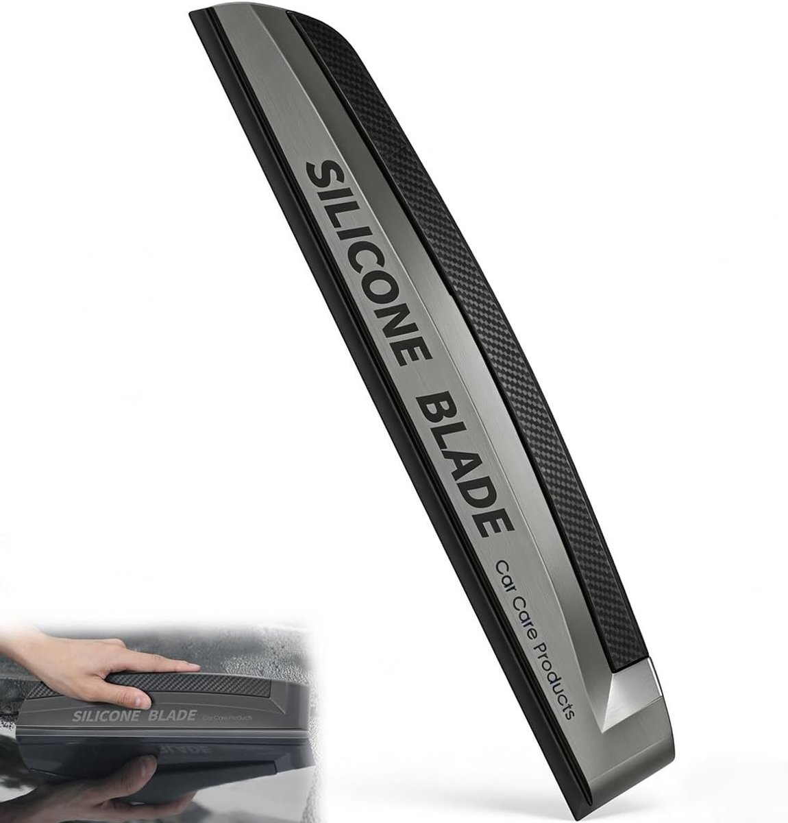 Zwarte Raamwisser van Silicone voor Auto, Flexibele Ruitenreiniger, Ideaal voor Auto Onderhoud en Dagelijks Gebruik
