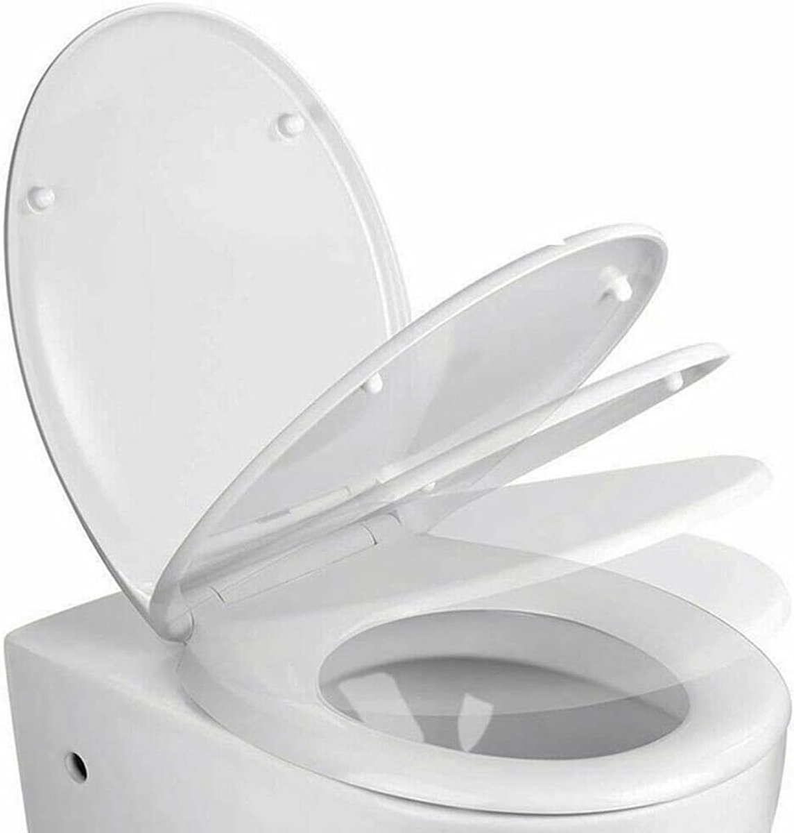 Toiletzitting Soft Close - Duroplast - Wit - Comfortabele pasvorm - ShopVlot