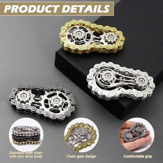 3 stuks Fidget Spinner Toys Figit speelgoed met 2 versnellingen — afbeelding 2