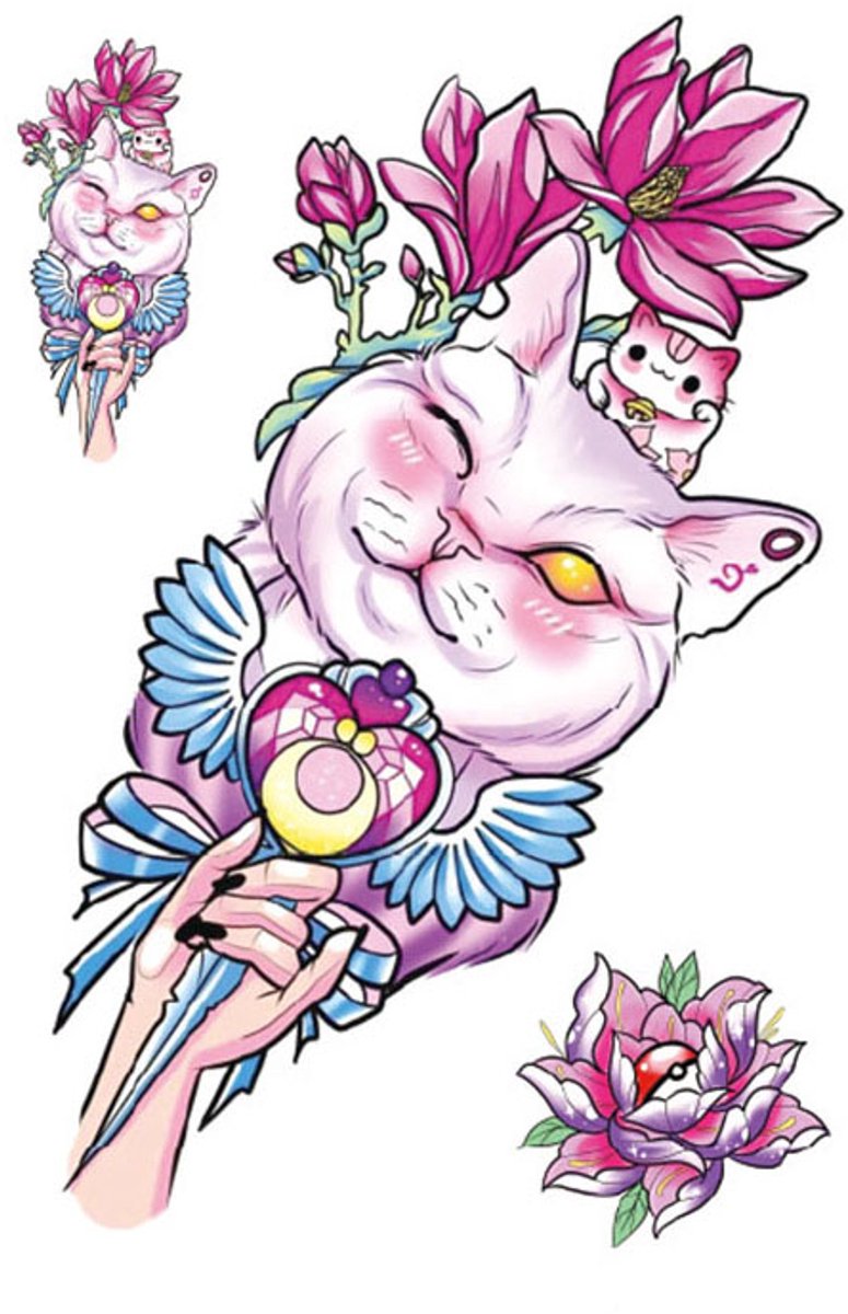 Tijdelijke tattoo katten pols 3 dagen
