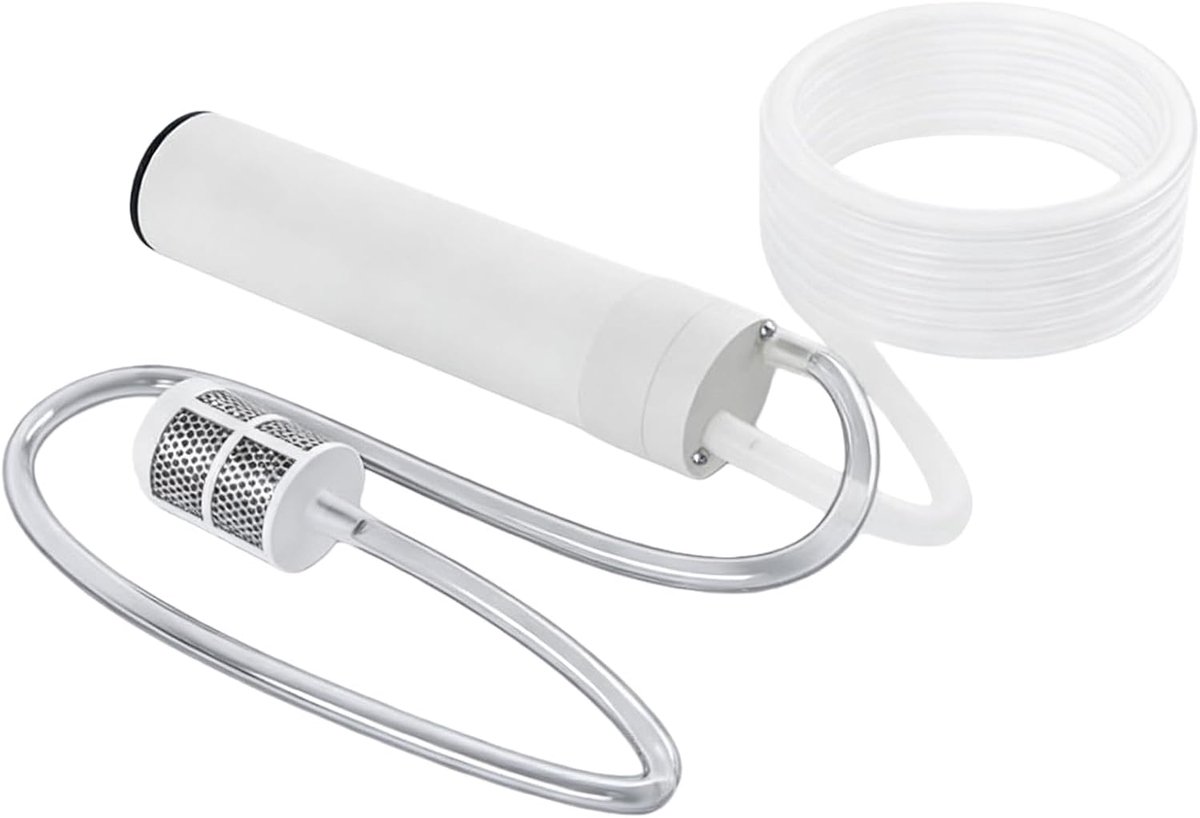 Mini waterpomp 3,3 x 15 cm - USB onderdompelpomp - met filter - ideaal voor caravan en boot - SnelShoppen