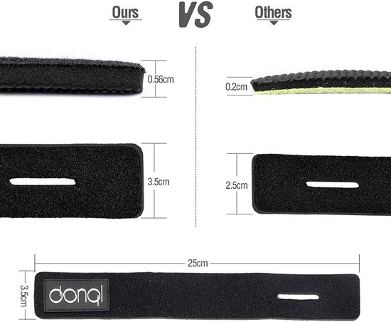 SnelShoppen - 6 Stuks Hengel Bandjes Riemen Ties - Stretchy Magic Aas Casting Spinning Rod Houders - Duurzaam Nylon en Elastisch Rubber - 25 x 3,5 cm van Snelshoppen — afbeelding 3