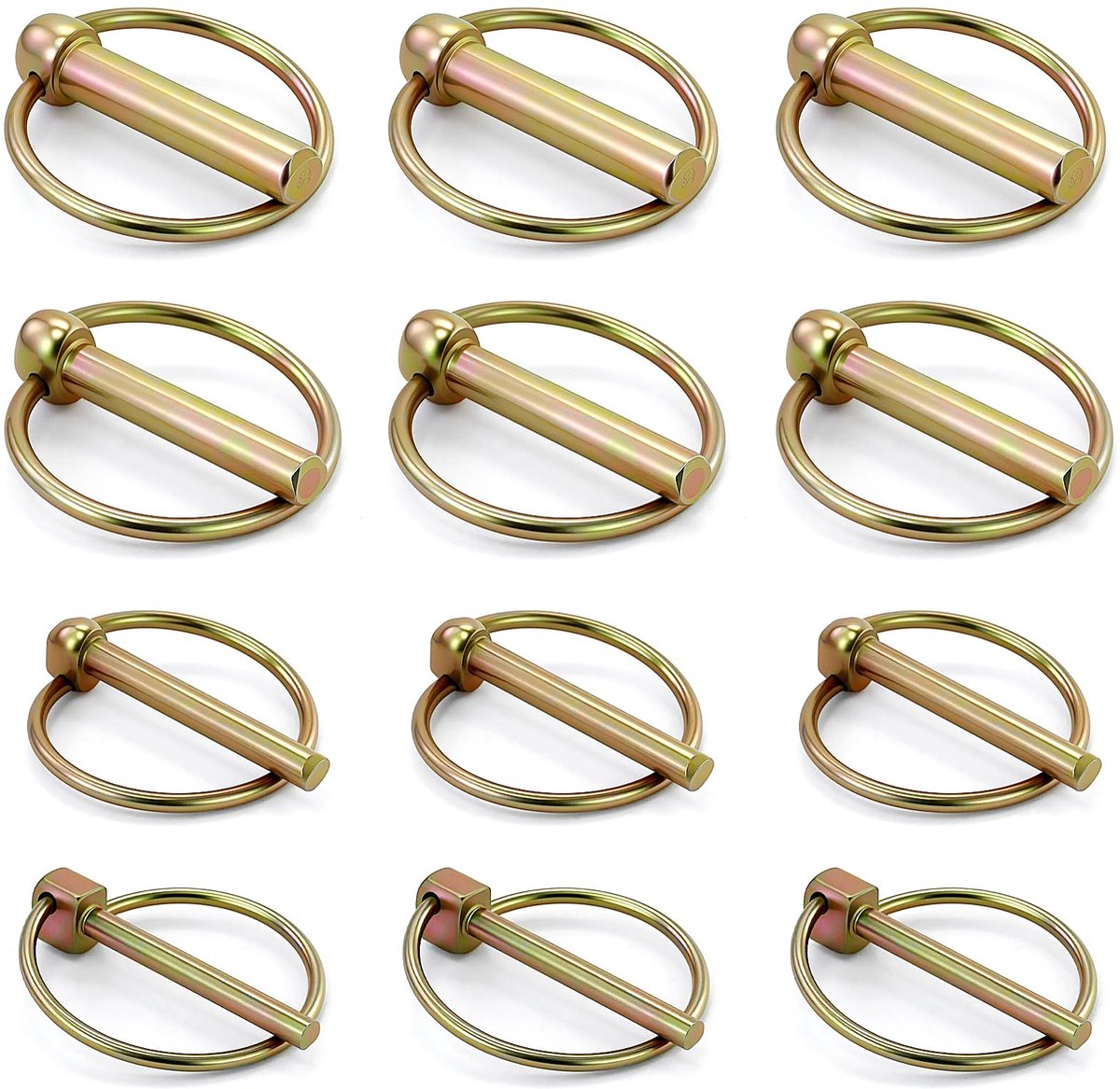Lynch-pennen voor tractoren - vergrendelingspennen M4,5/M6/M8/M10 - met ring - veilig voor aanhangers - ShopVlot