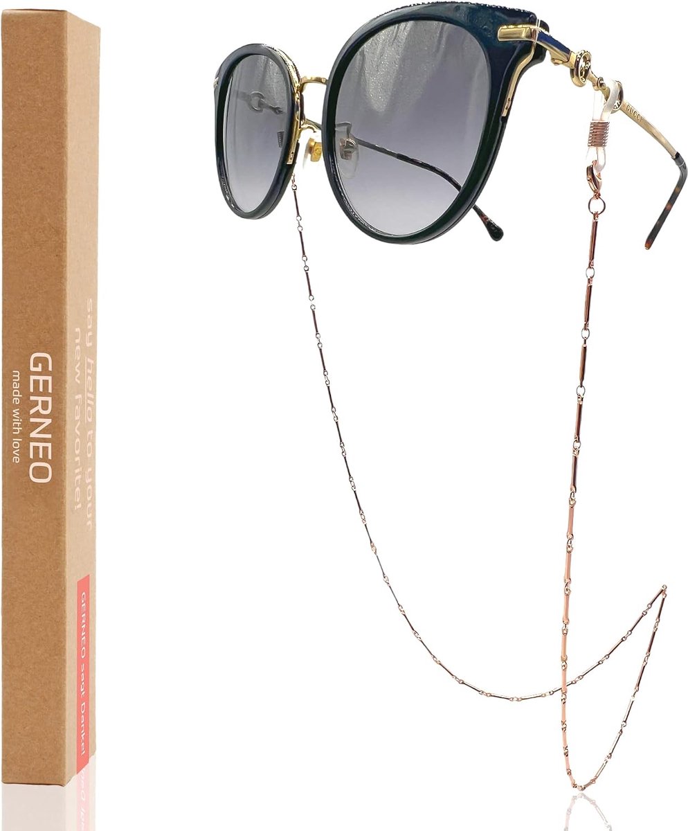 Brilketting voor zonnebril en leesbril - goud of zilver plated - uniek design - stijlvolle accessoire - ShopVlot