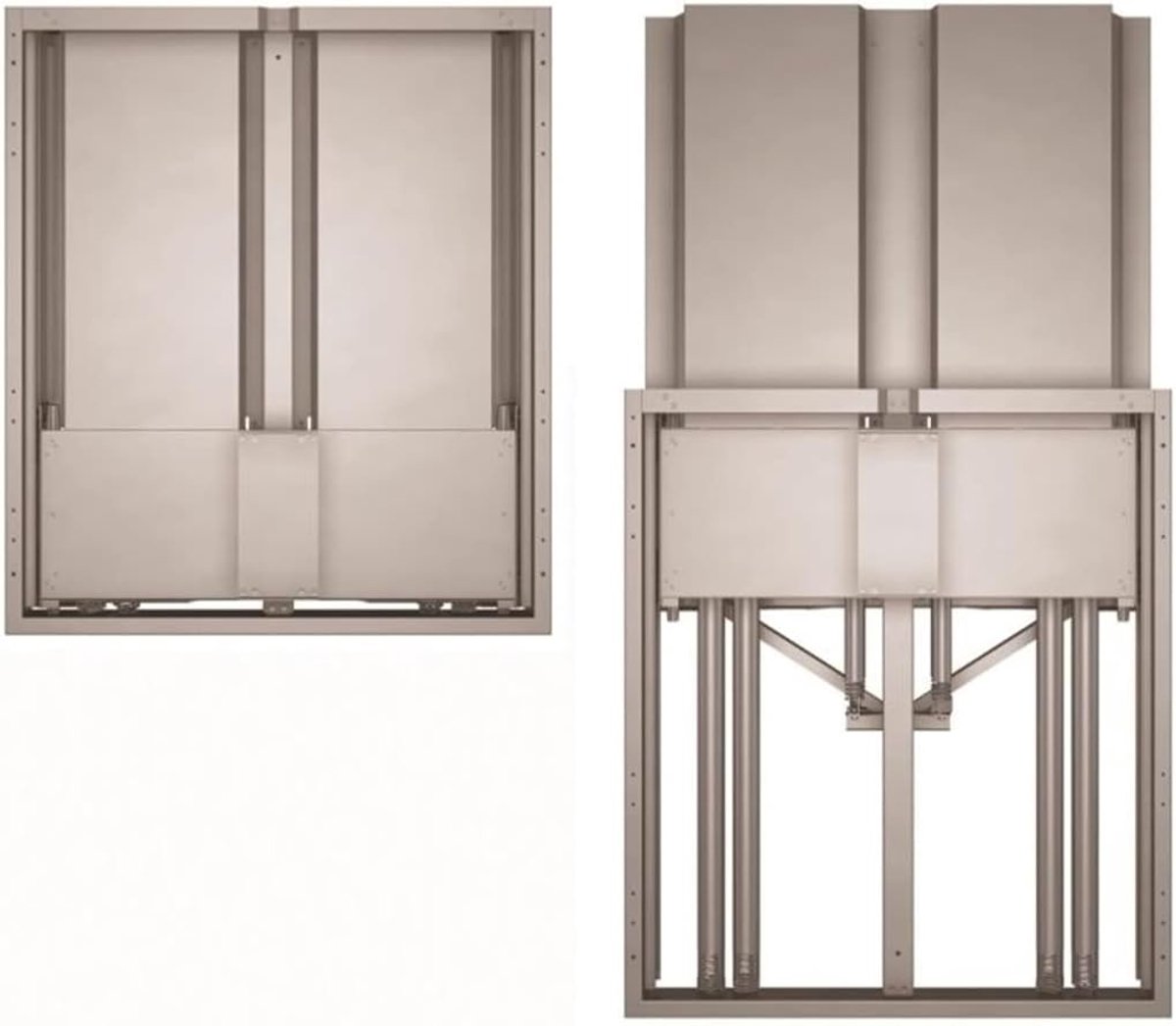 Flatpanel wandbeugel 190.5 cm - Grijs - Max. 95 kg - Ideaal voor openbare advertenties - ShopVlot