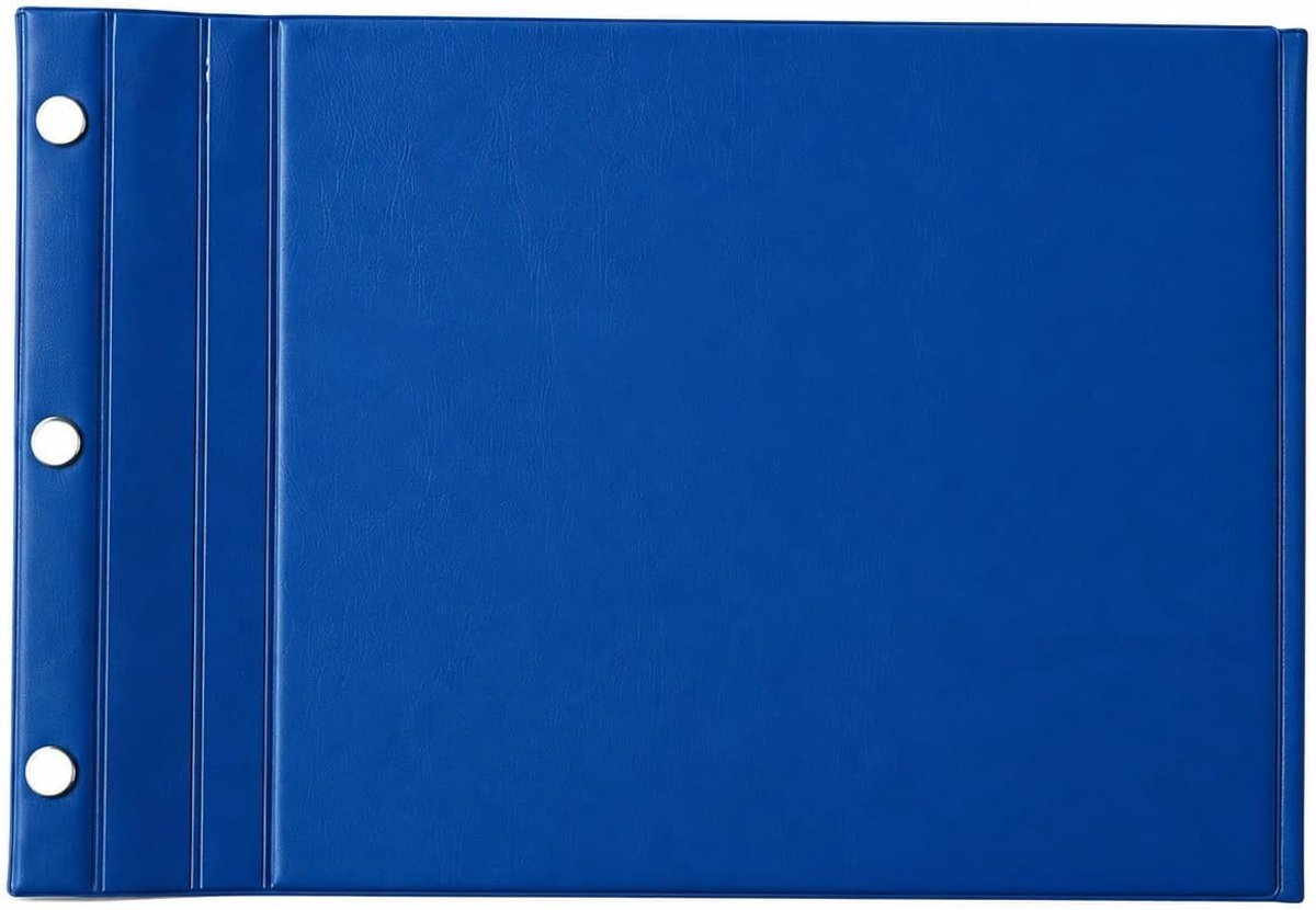 GGM Interchangeable folder DIN A4 with three press studs blue - ShopVlot