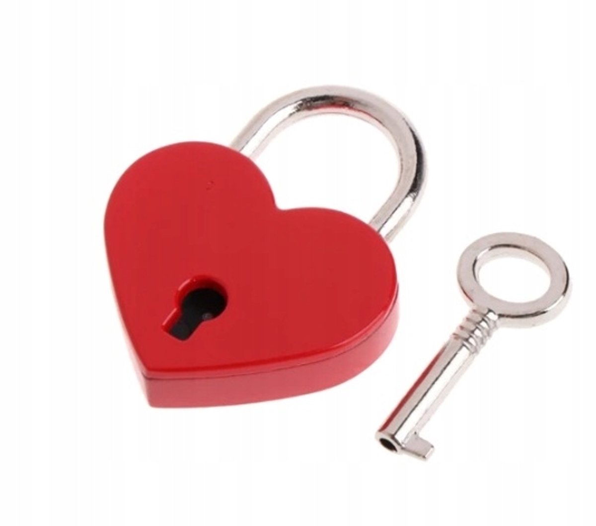 Hartvorm Liefdesslot - Rood - Voor Brug of Dagboek