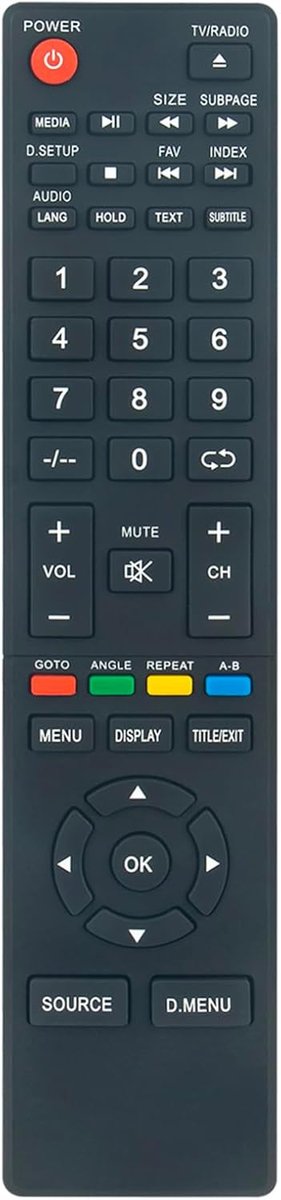 ALLIMITY Replacement remote control suitable for TD Systems K20LT1H K22LT1F K22LT2F K24DLT1F K24DLT2F K32DLT1H - ShopVlot
