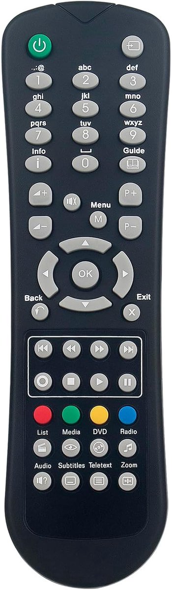 ALLIMITY Replacement remote control suitable for Sagemcom Sagem SAT BOX DTR84250T-HD DTR94160S-HD DTR94-320S - ShopVlot