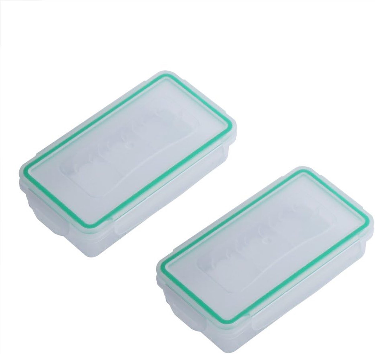 2 stuks waterdichte batterijbox, slijtvaste waterdichte accubox bewaarbox batterijbox beschermbox van kunststof voor batterijen / 16340 batterijen / CR123A-batterijen