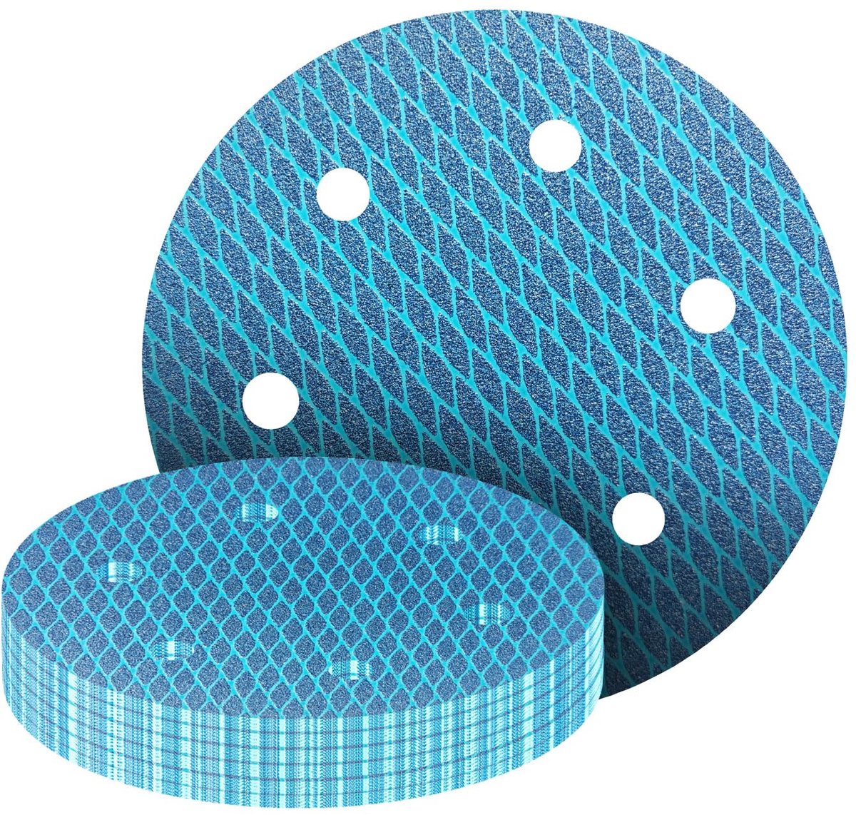 25 stuks 225 mm klittenband schuurpapier, excentrische schuurschijven, 6-gaats korrel 40/60/80/120/240 schuurpads voor droogbouwschuurmachine, excentrische schuurmachine, schuurgiraffe
