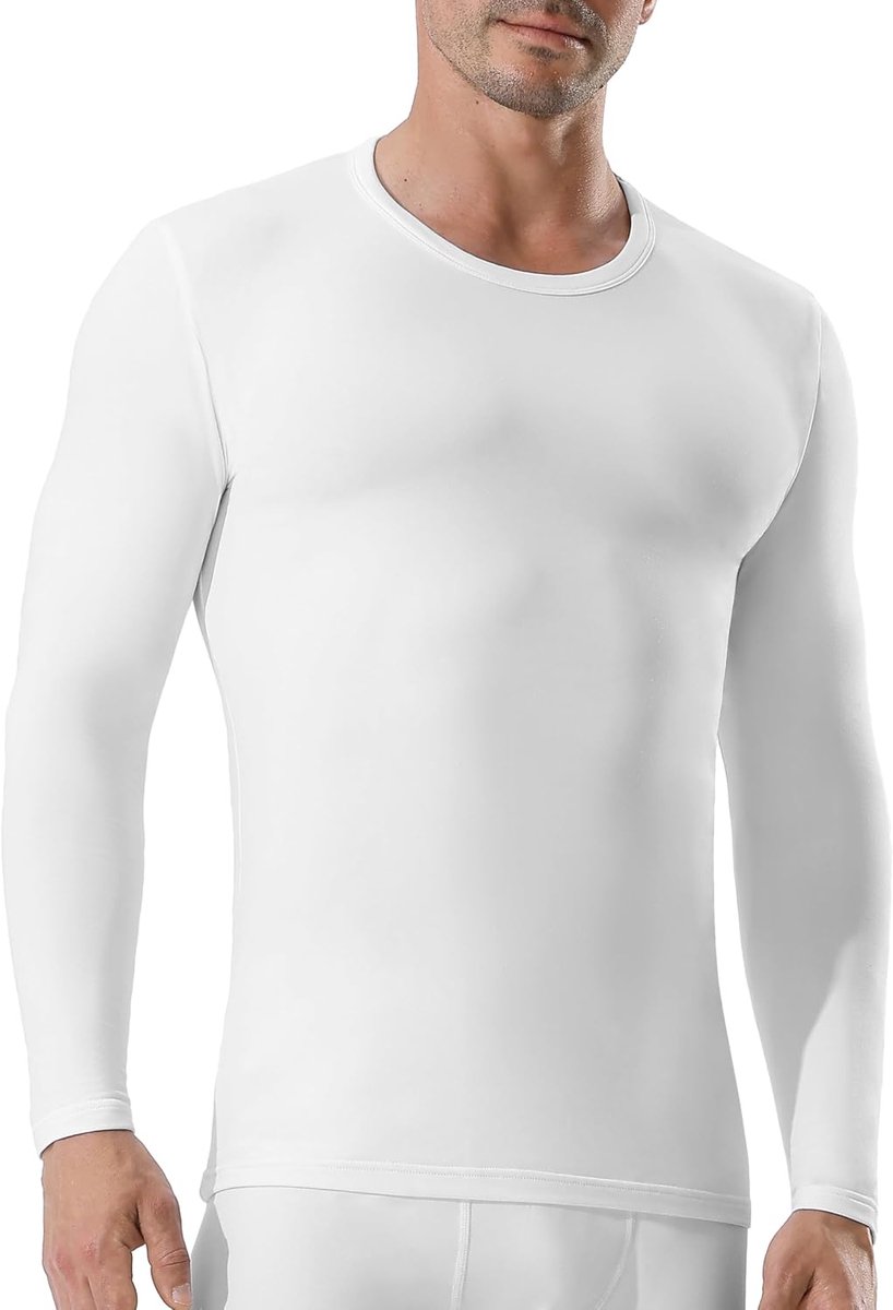 Heren Langarm Thermo Shirt: Winter Sport Thermo T-shirt, Ademend en Comfortabel