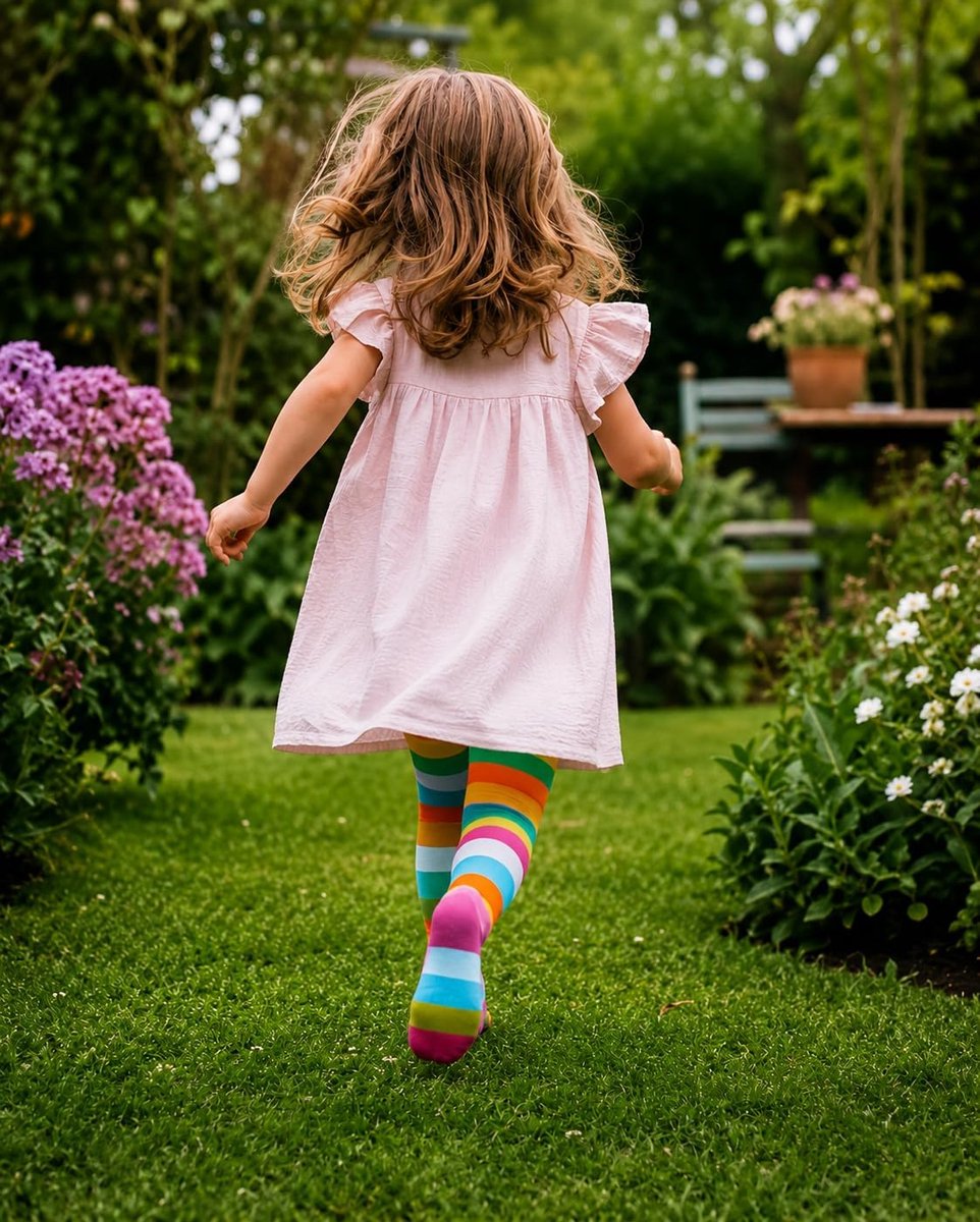 Spezials Baby- en kindermaillot voor meisjes, katoenen strepen in 5 leuke kleuren
