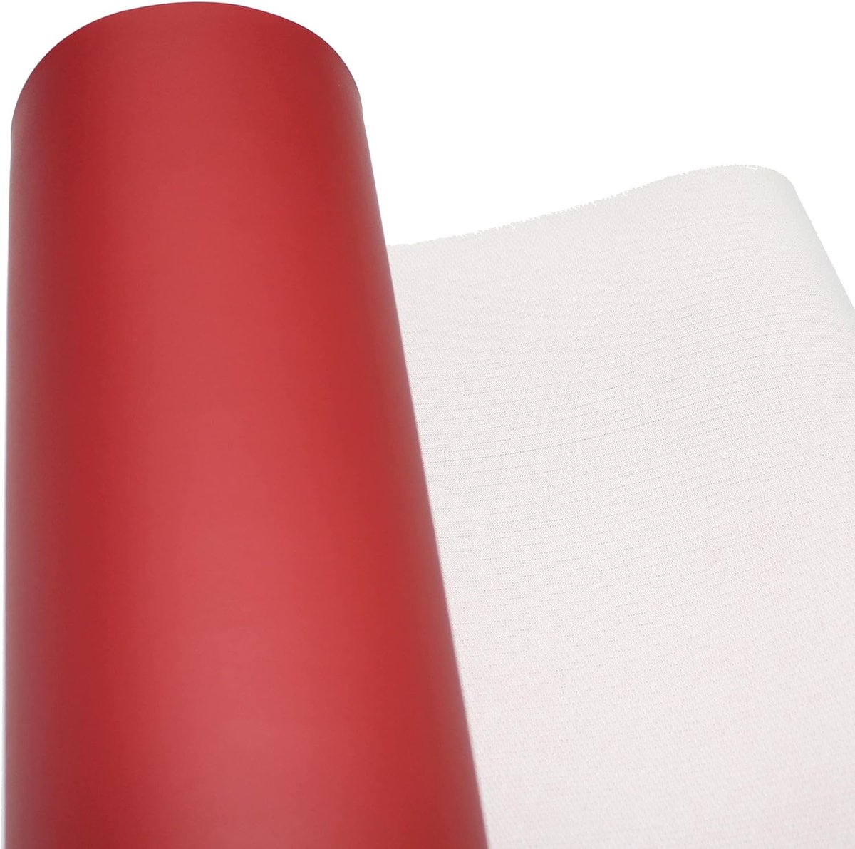 Ideaal voor knutselen en bricolage met gladde textuur (rood, 100 cm x 25 cm)