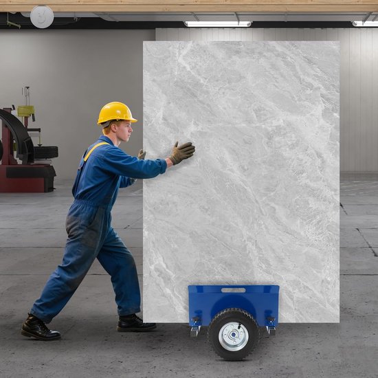 Platenklemwagen, transporthulp, droogbouw, rolwagen voor het vervoer van wandpanelen, gipsplaten, platen, draagvermogen tot 500 kg — afbeelding 2