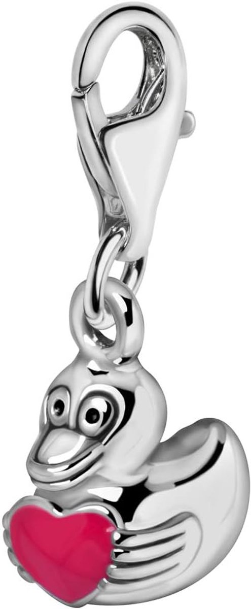 Verzilverd Hartjes Thema Charm Bedel Hangers voor Armbanden en Accessoires