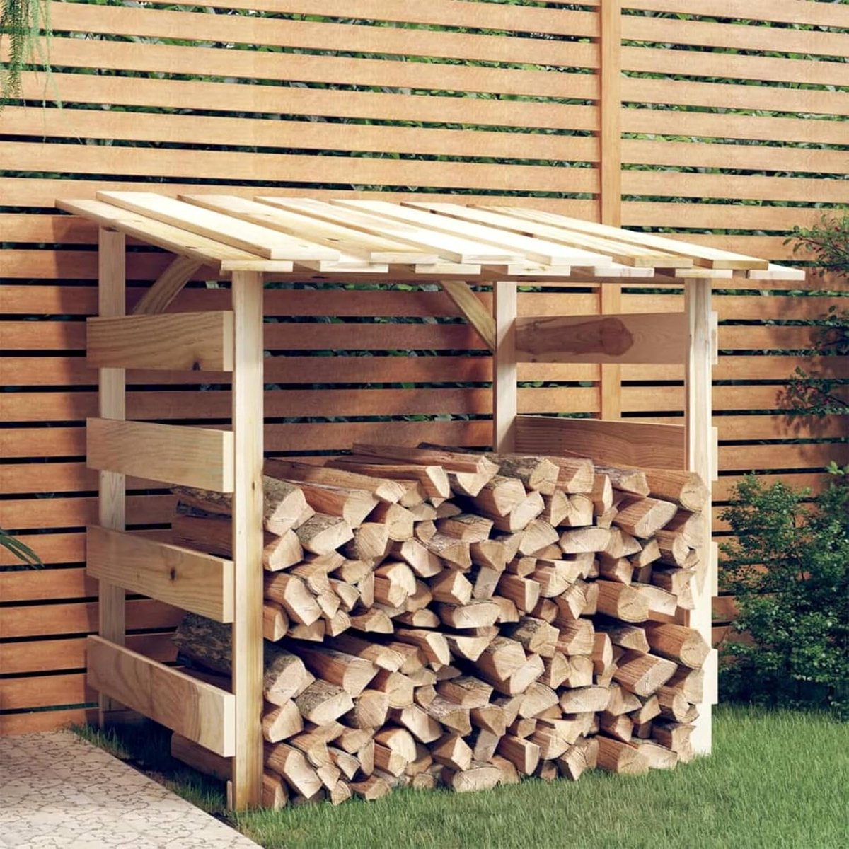 Tuinpergola 100x90x100 cm van geïmpregneerd grenenhout en dennenhout - decoratieve overkapping voor ingang of doorgang 318379