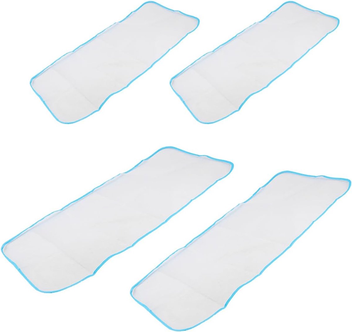 4 stuks strijkdoeken, beschermende kleding, ijzeren net, strijkmat, hittebestendig, om schade aan de strijkjes en glans op de kleding te voorkomen