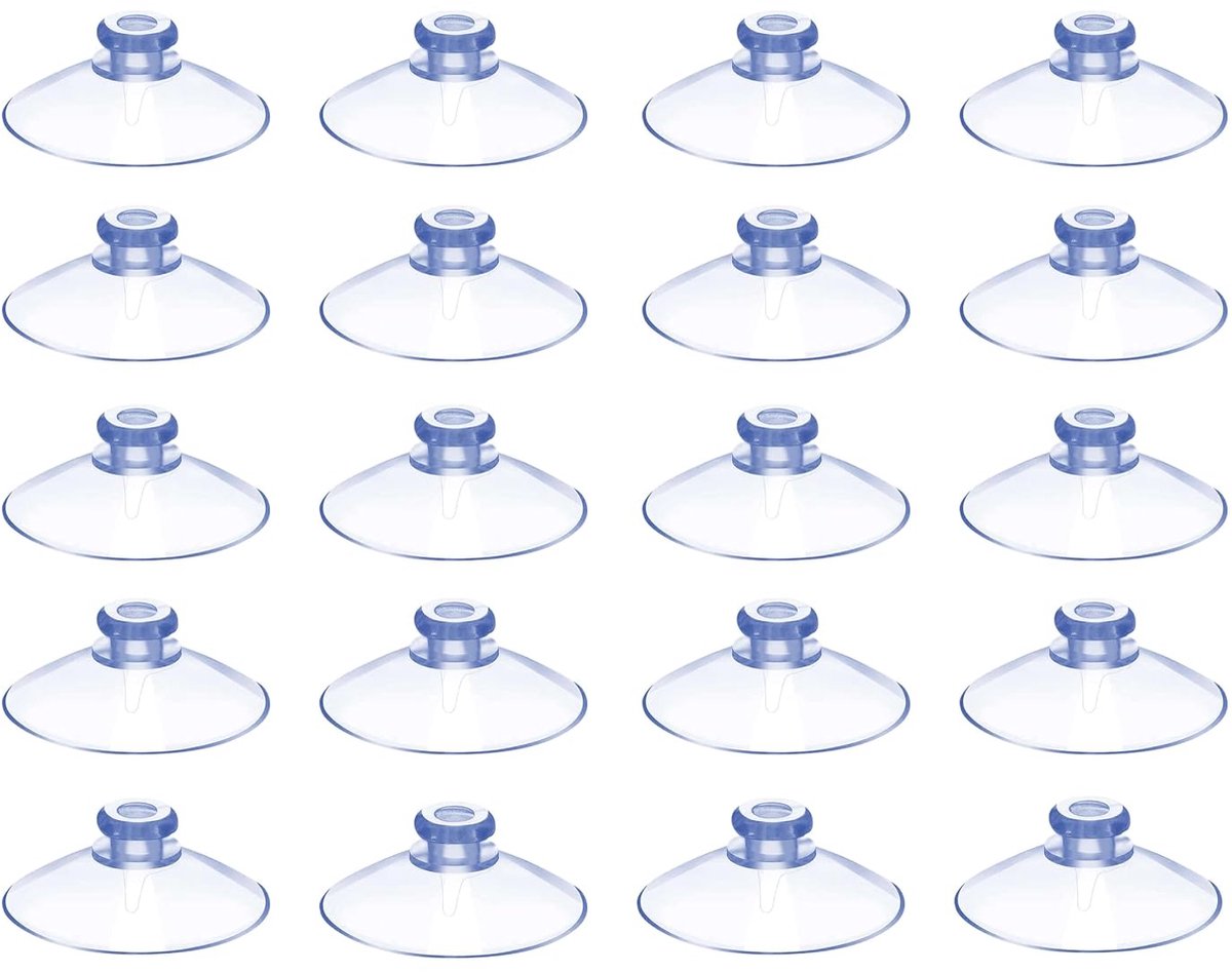Suction cups 20 mm - transparant PVC - sterke hechting - ideaal voor decoratie - ShopVlot