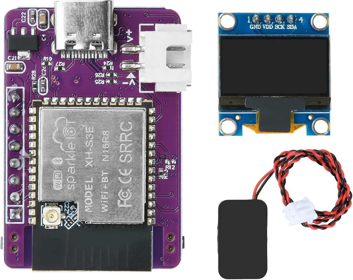 Mini ontwikkelbord AI Chatbot Kit - Dual-core microcontroller - 2.4G WiFi, Bluetooth 5.0 - ShopVlot