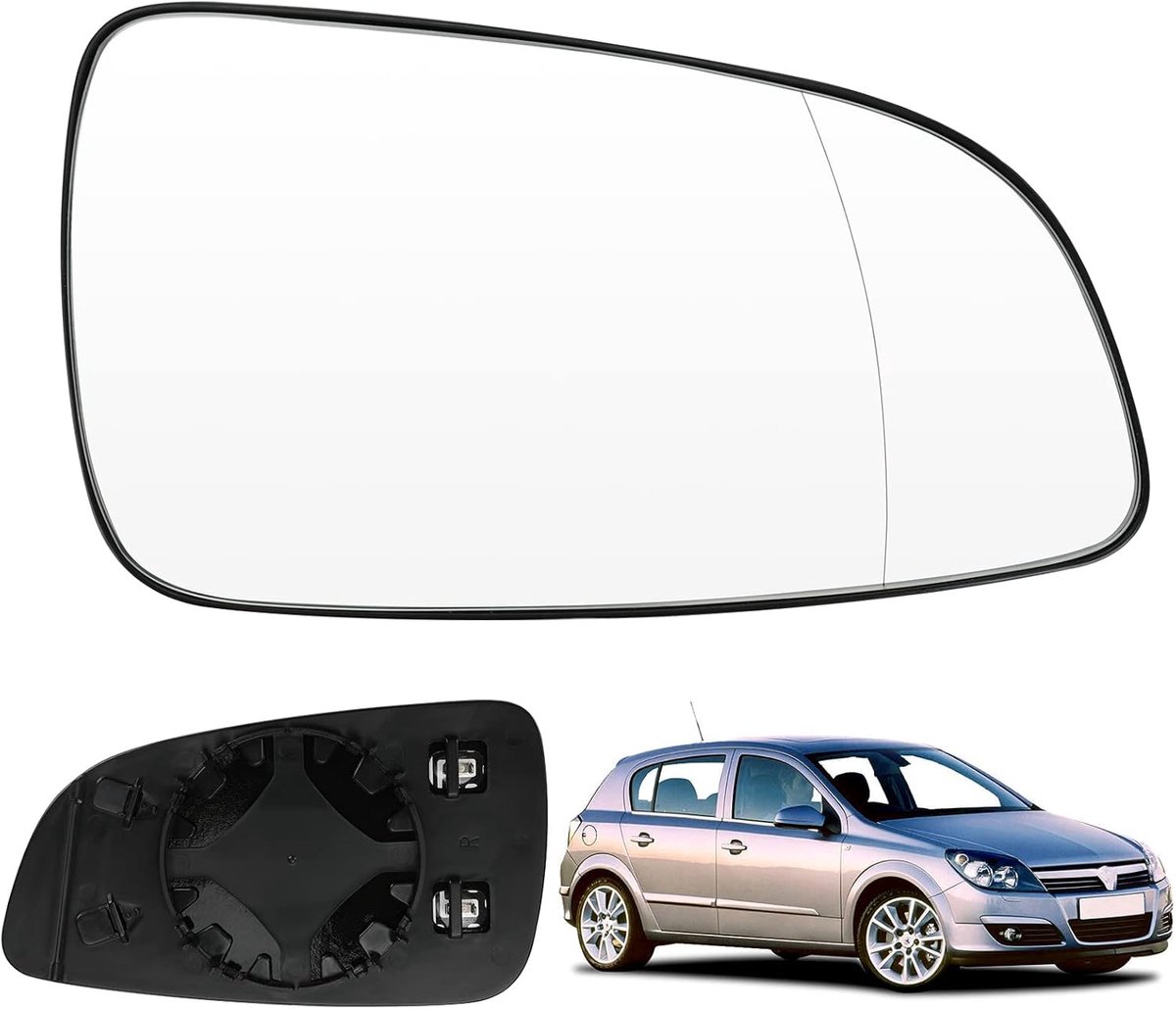 Buitenspiegelglas Opel Astra H 2004-2008 - Asferisch - Verstelbaar - Duurzaam en eenvoudig te installeren - ShopVlot