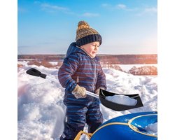 Sneeuwschep Inklapbaar - Sneeuwschuiver Auto - Auto Vrij Maken - Verstelbare Lengte - 90 cm - Zilver